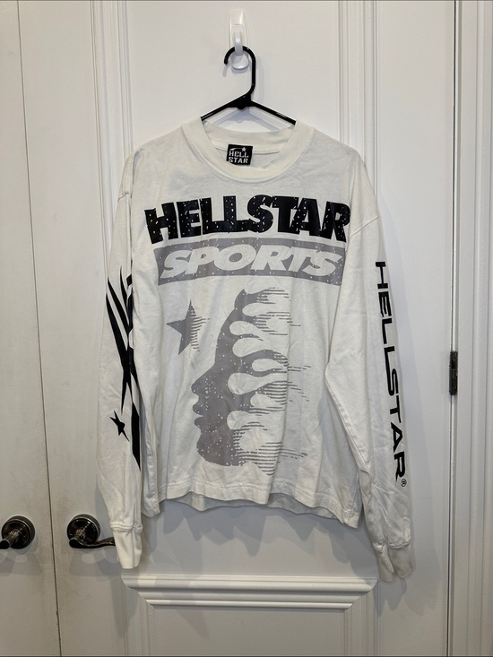 Hellstar Other - Hellstar White Graphic Crewneck long sleeve tea - Men